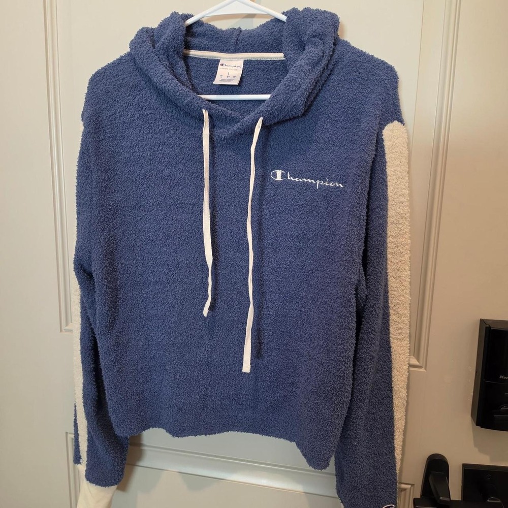 Champion blue & navy hoodie large